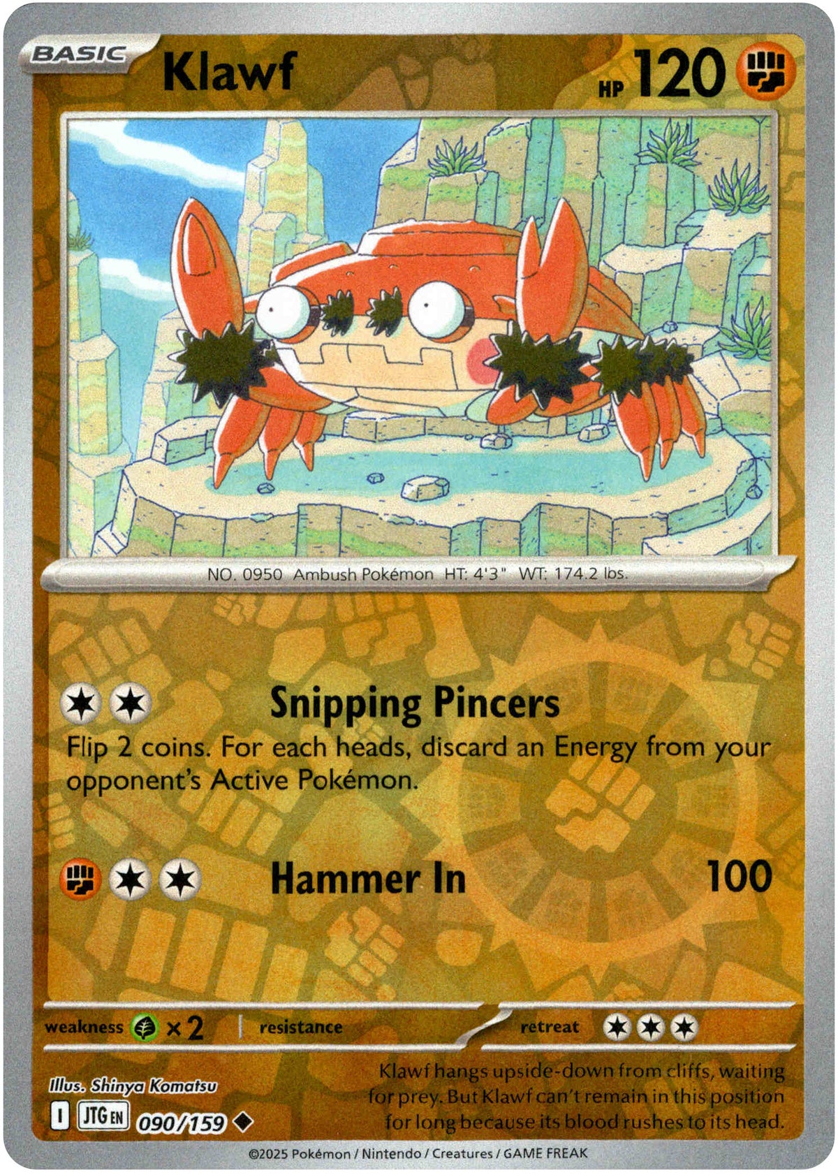 Klawf - 090/159 - Journey Together - Reverse Holo - Card Cavern