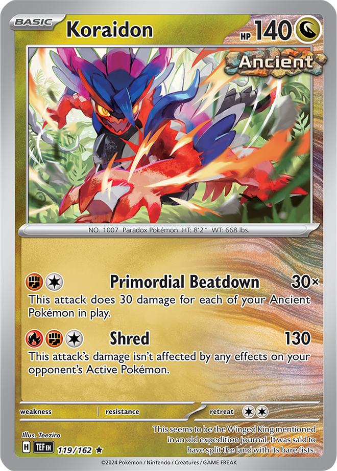 Koraidon - 119/162 - Temporal Forces - Holo - Card Cavern