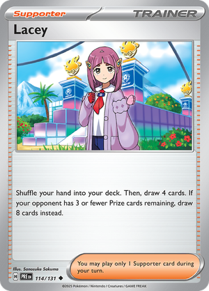 Lacey - 114/131 - Prismatic Evolutions - Card Cavern
