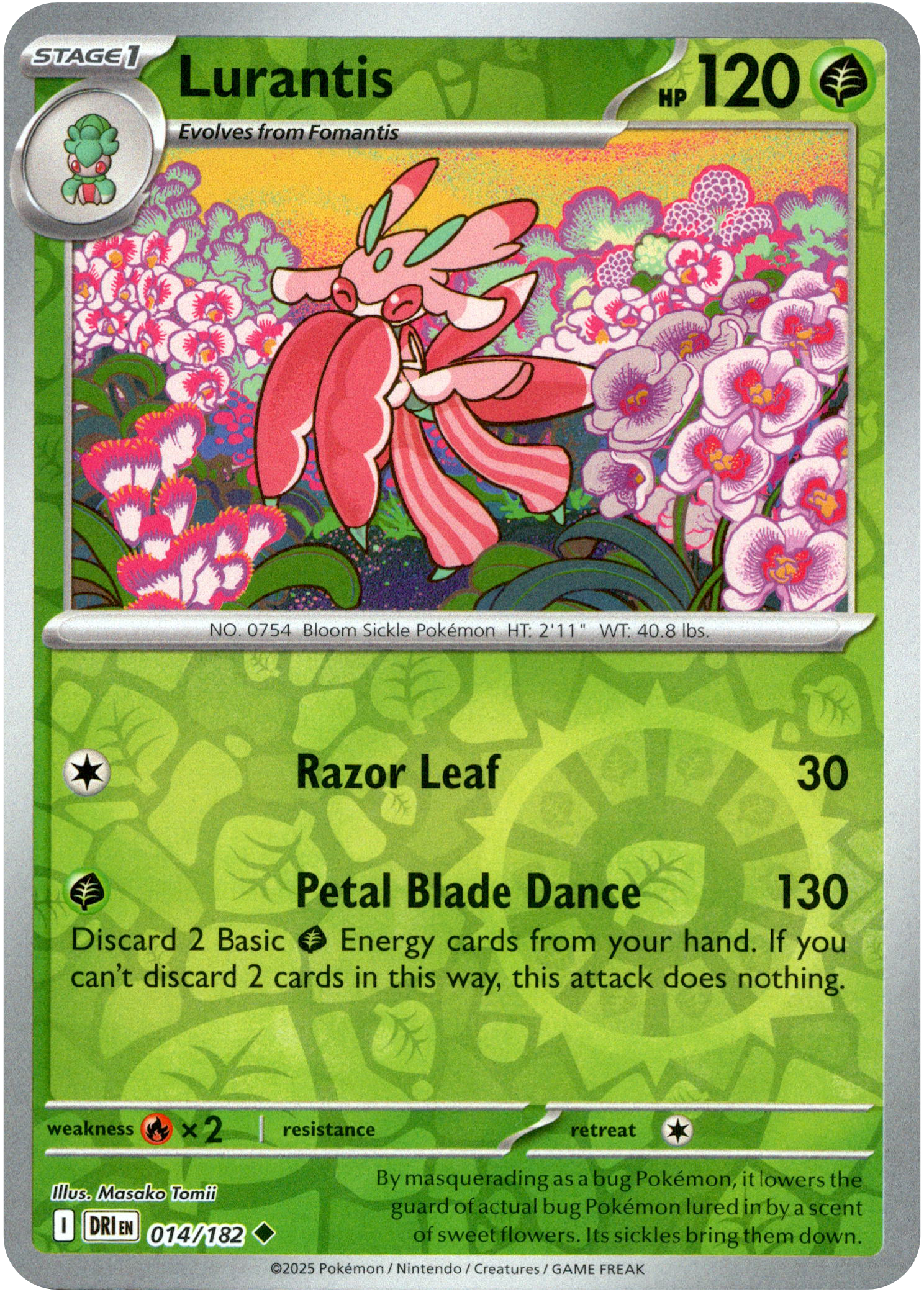 Lurantis - 014/182 - Destined Rivals - Reverse Holo - Card Cavern