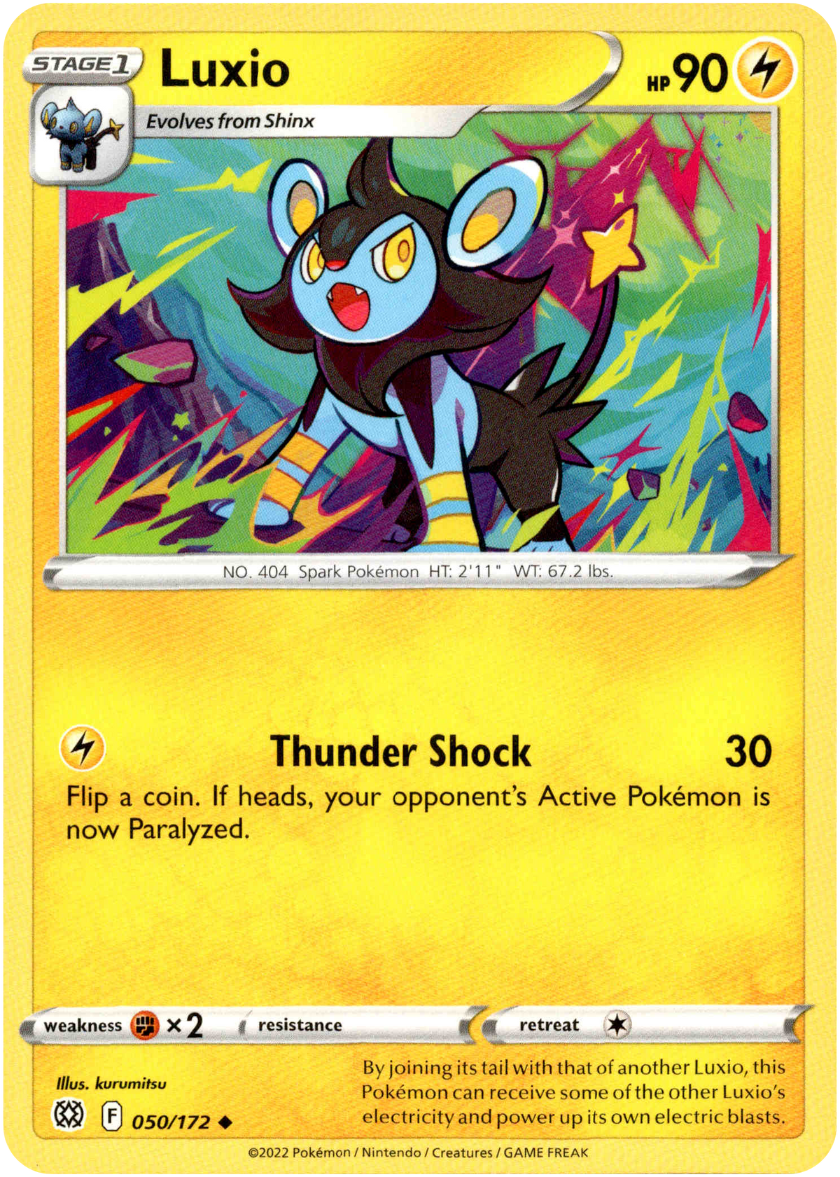 Luxio - 050/172 - Brilliant Stars - Card Cavern