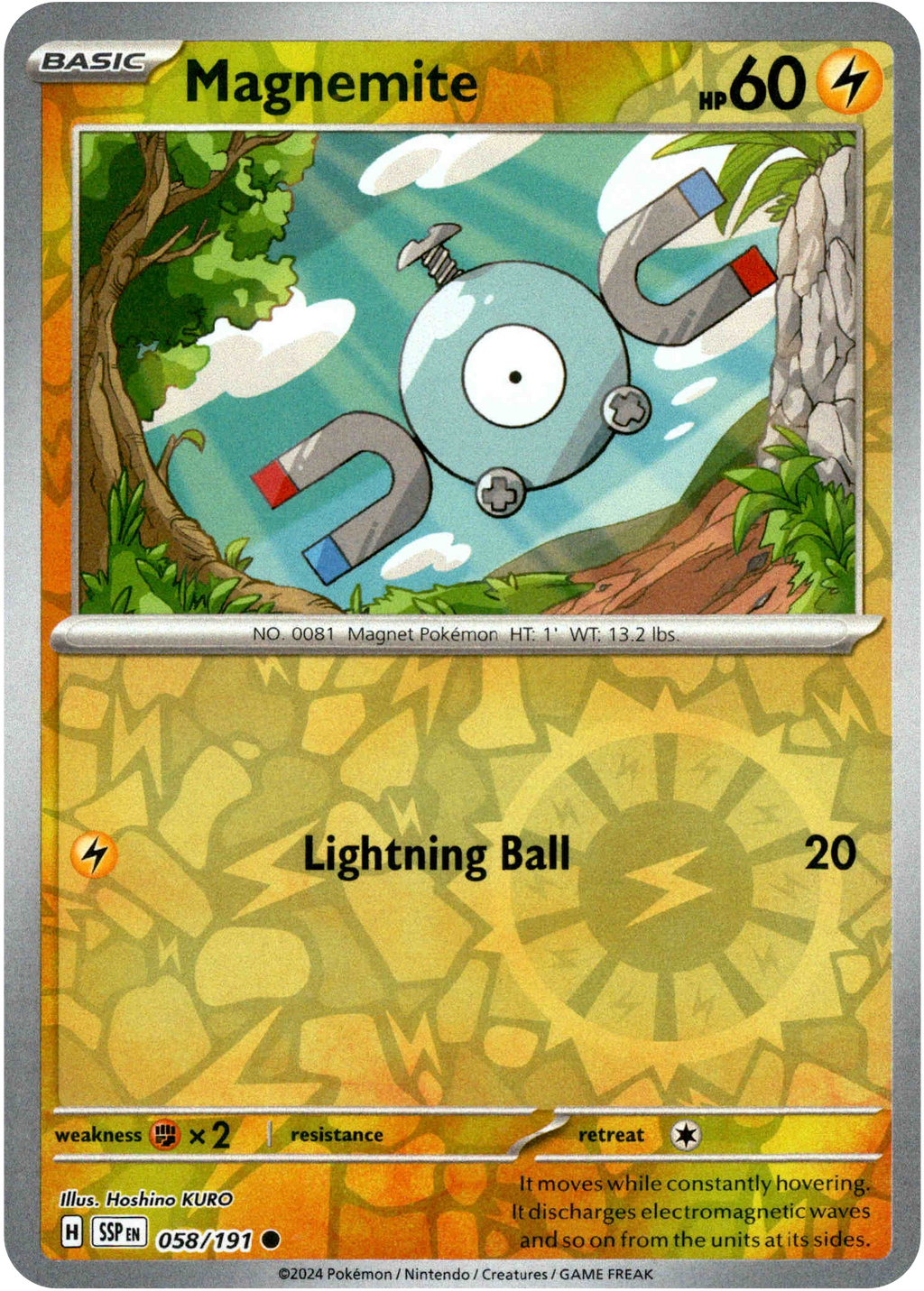 pokemon magnemite card Magnemite - 058/191 - Surging Sparks