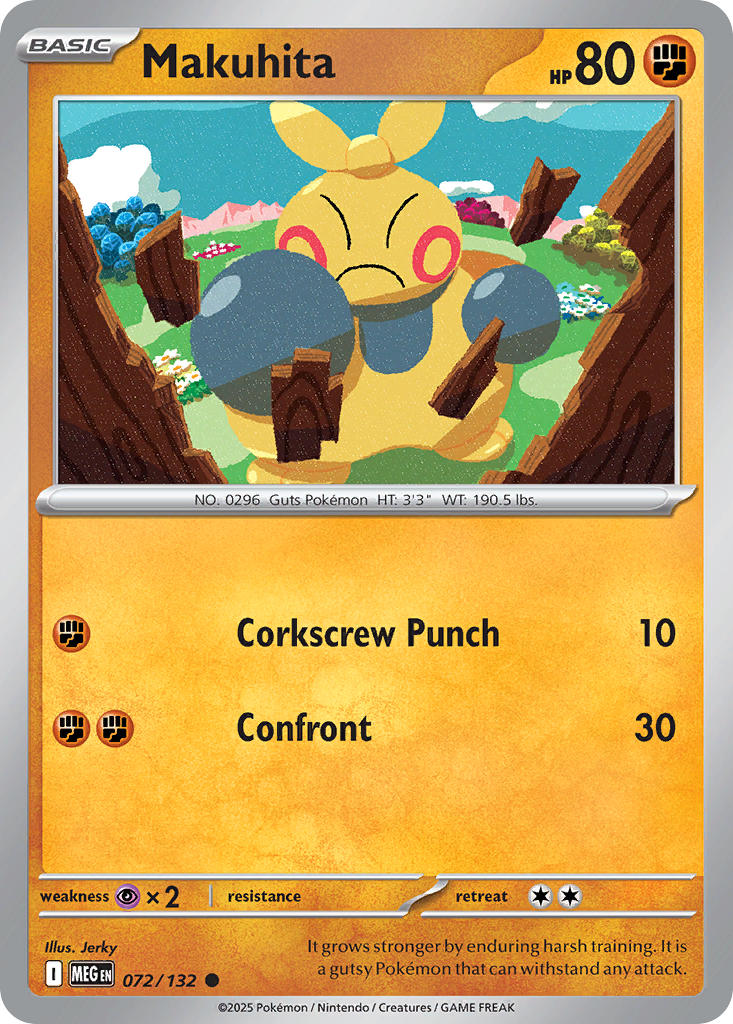 Makuhita - 072/132 - Mega Evolution - Card Cavern