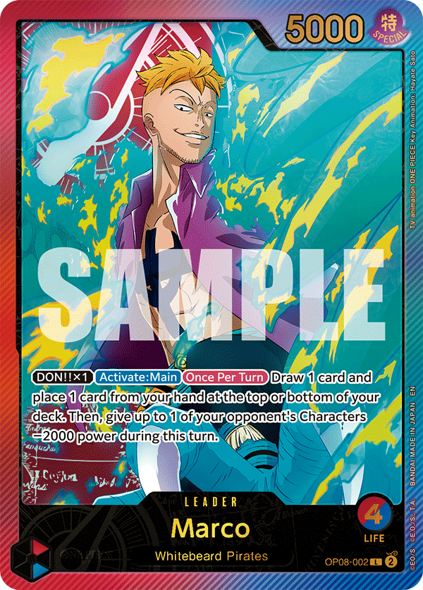 Marco (SPR) - OP08-002 L - Anime 25th Collection - Foil - Card Cavern