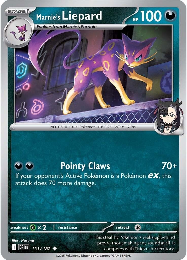 Marnie's Liepard - 131/182 - Destined Rivals - Card Cavern