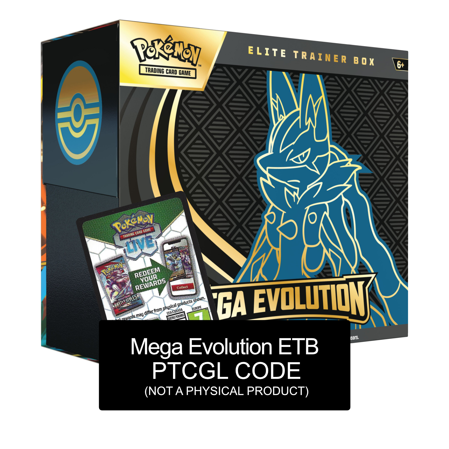 Mega Evolution ETB - Lucario - PTCGL Code - Card Cavern