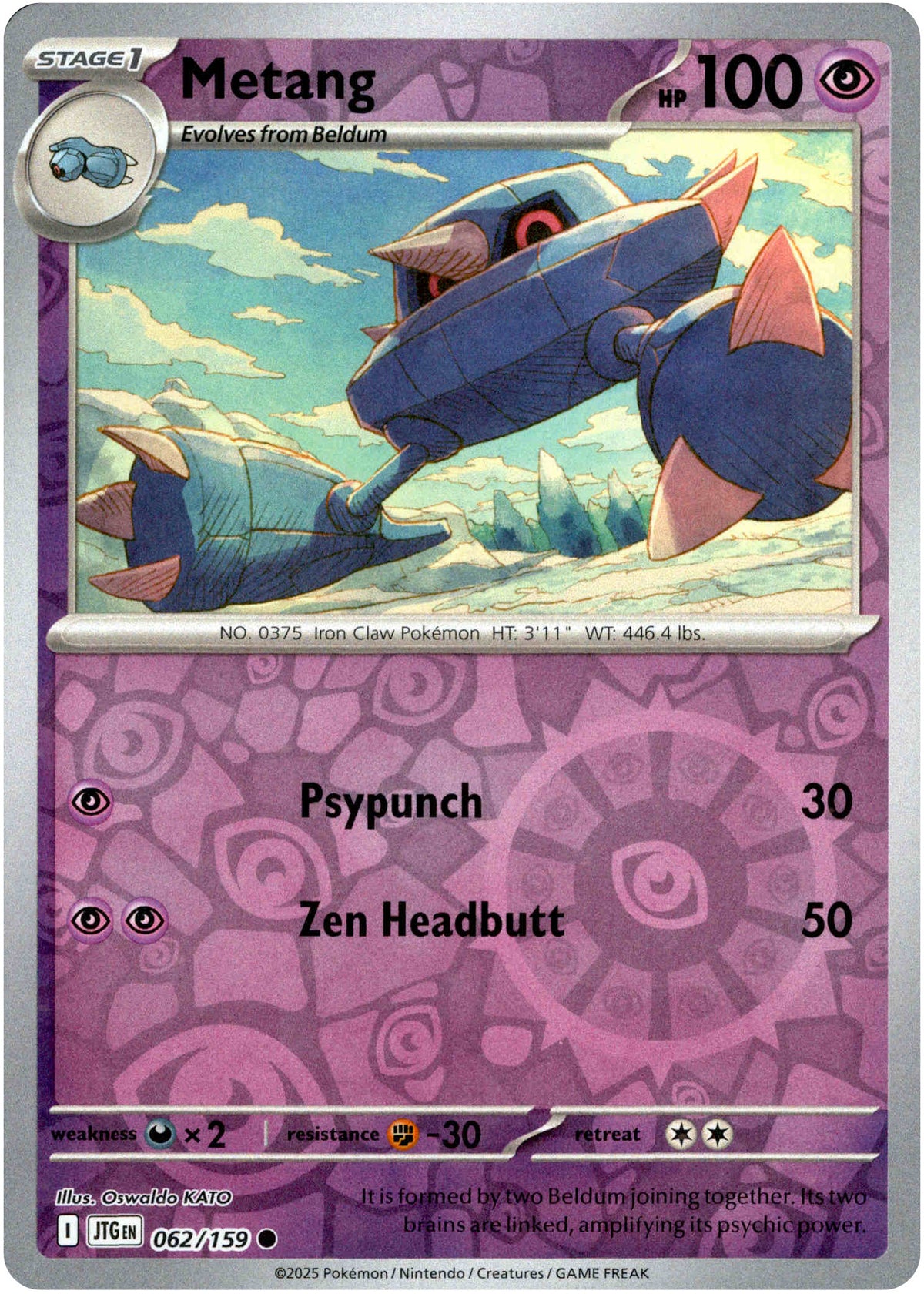Metang - 062/159 - Journey Together - Reverse Holo - Card Cavern
