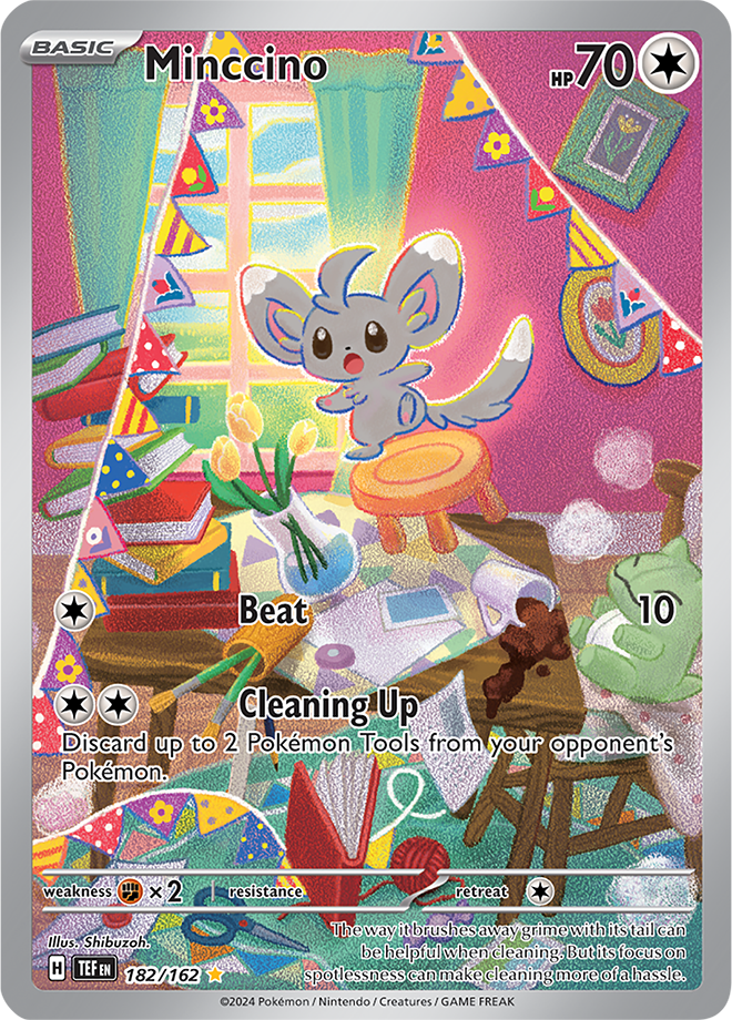 Minccino - 182/162 - Temporal Forces - Holo - Card Cavern
