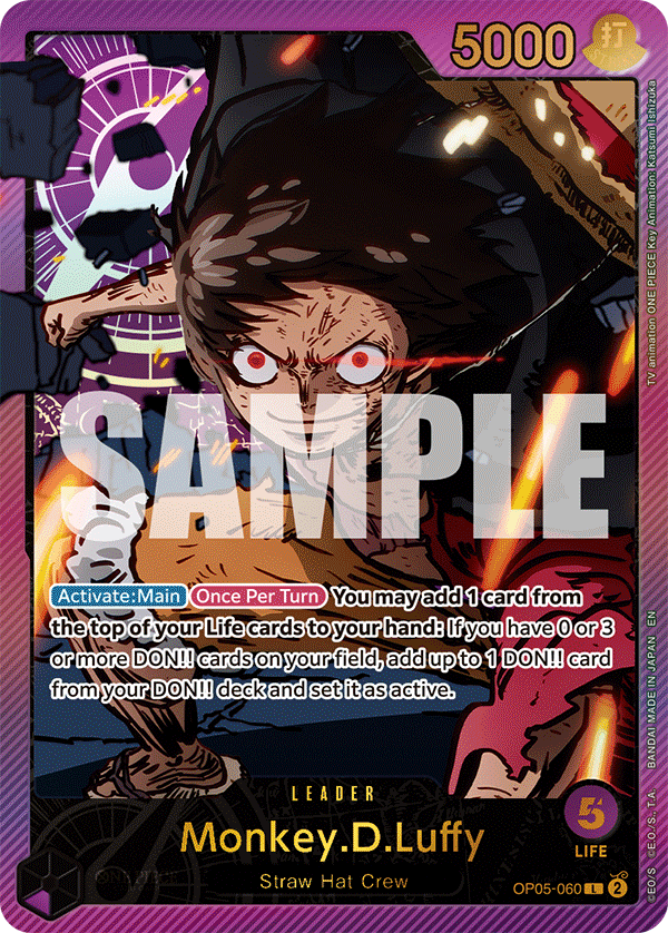 Monkey.D.Luffy (SPR) - OP05-060 L - Anime 25th Collection - Foil - Card Cavern