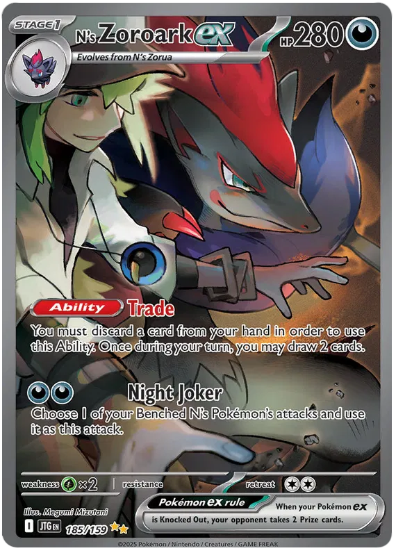 N's Zoroark ex - 185/159 - Journey Together - Holo - Card Cavern
