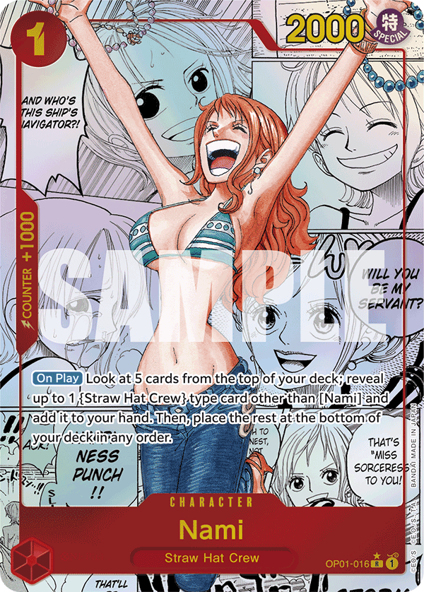 Nami (Manga) - OP01-016 R - The Best - Foil – Card Cavern Trading