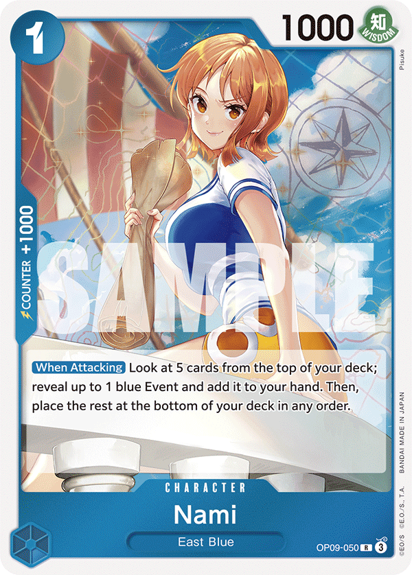 Nami - OP09-050 R - Emperors in the New World - Foil – Card Cavern