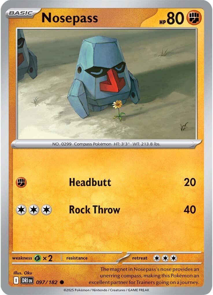 Nosepass - 097/182 - Destined Rivals - Card Cavern