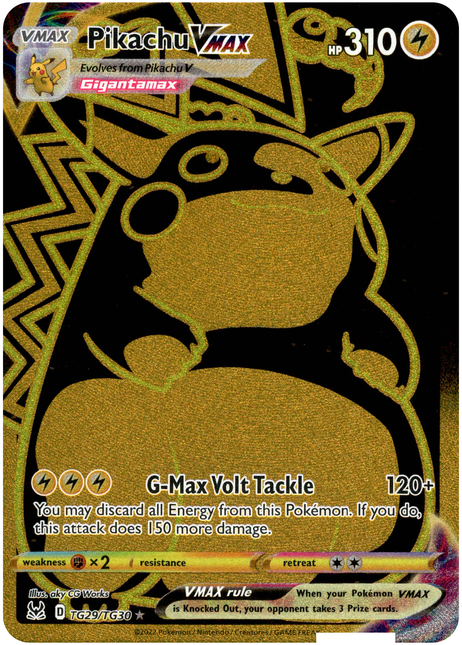 Pikachu VMAX Secret - TG29/TG30 - Lost Origin - Holo - Card Cavern
