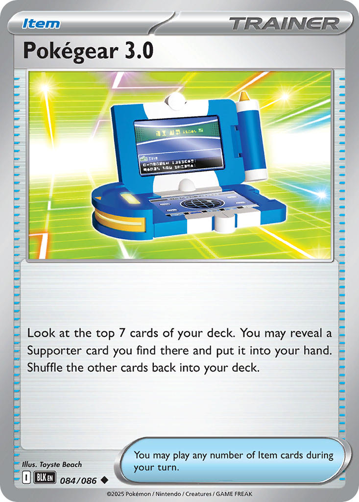 Pokegear 3.0 - 084/086 - Black Bolt - Card Cavern