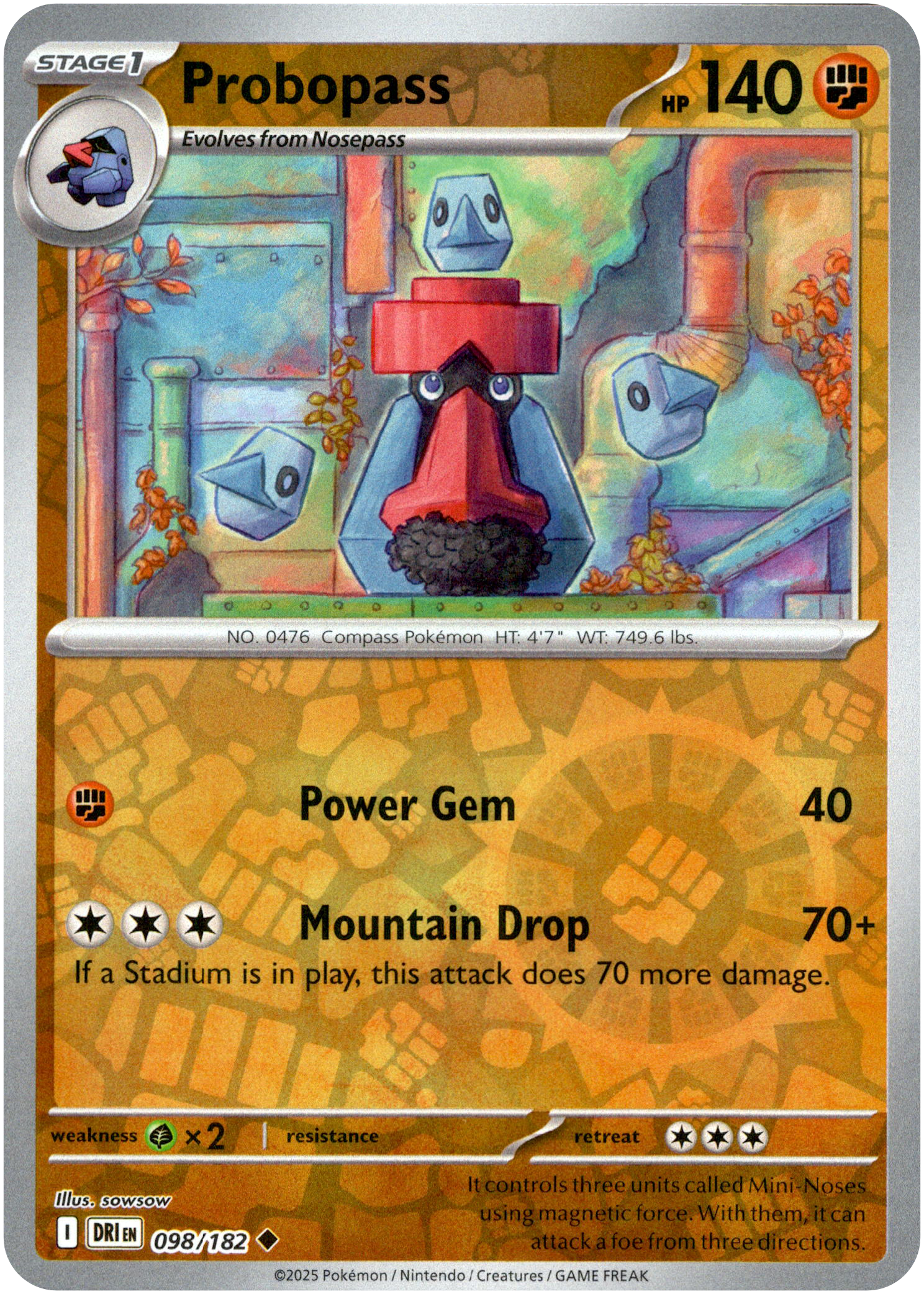 Probopass - 098/182 - Destined Rivals - Reverse Holo - Card Cavern