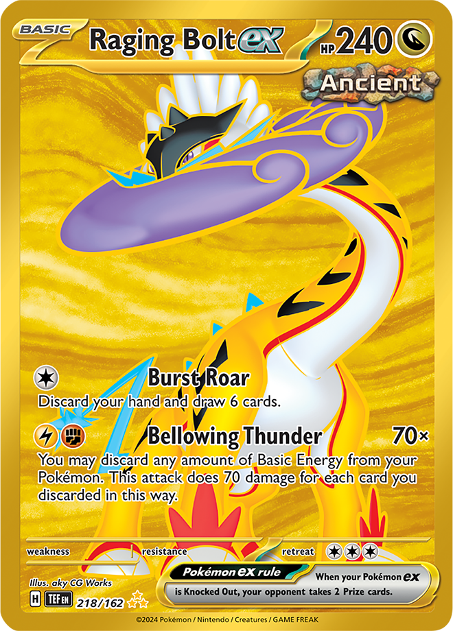 Raging Bolt ex - 218/162 - Temporal Forces - Holo - Card Cavern