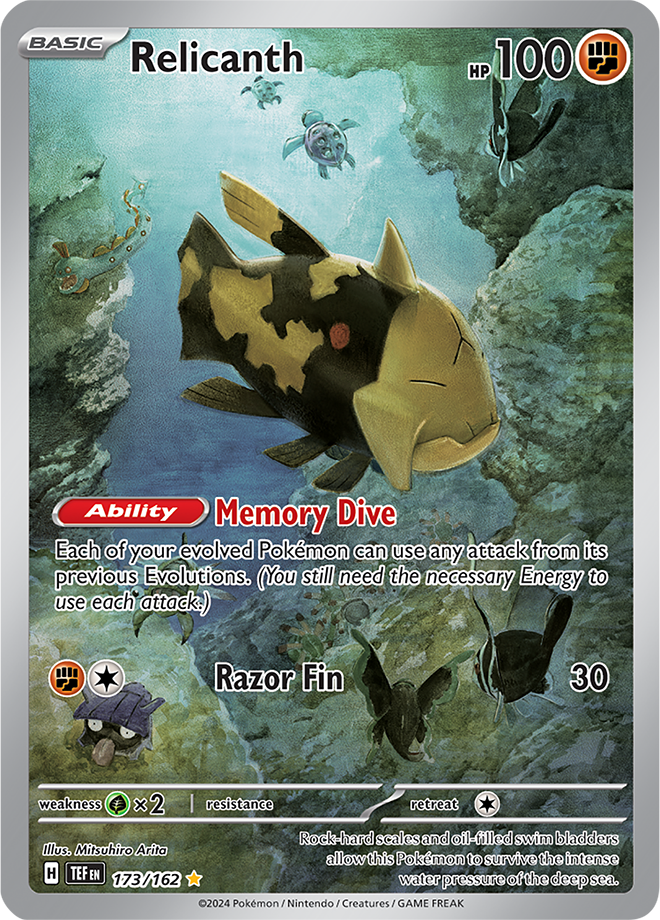 Relicanth - 173/162 - Temporal Forces - Holo - Card Cavern