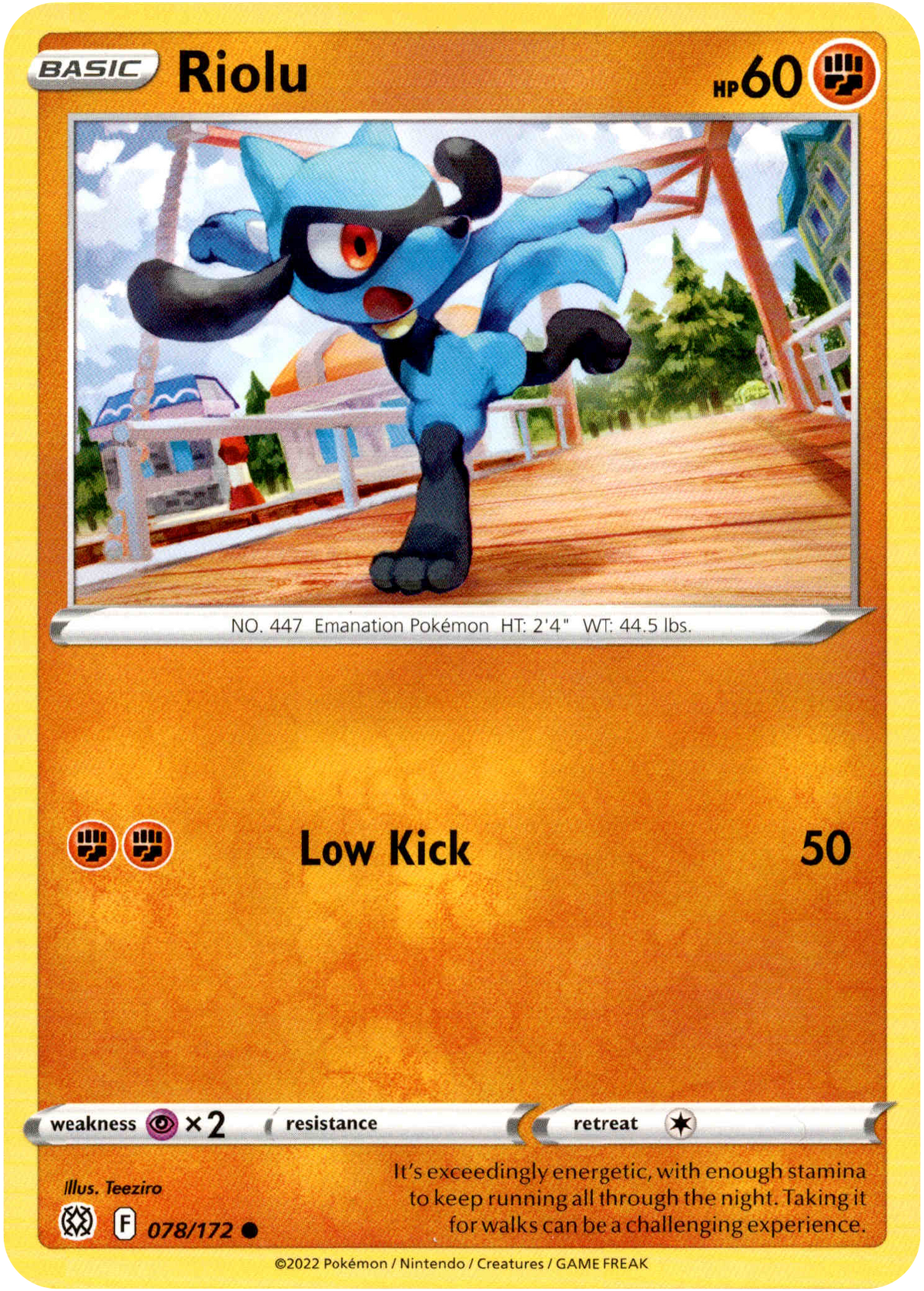 Riolu - 078/172 - Brilliant Stars - Card Cavern