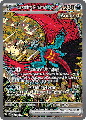 Roaring Moon ex - 162/131 - Prismatic Evolutions - Holo - Card Cavern