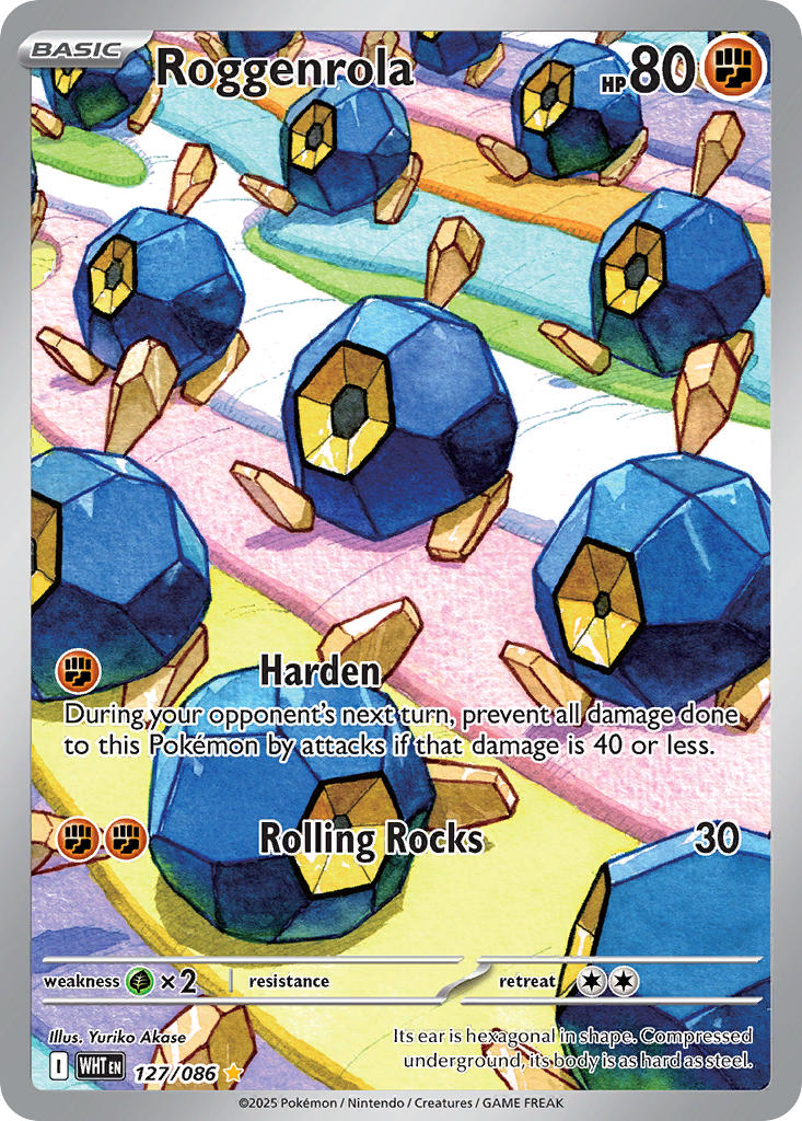Roggenrola - 127/086 - White Flare - Holo - Card Cavern