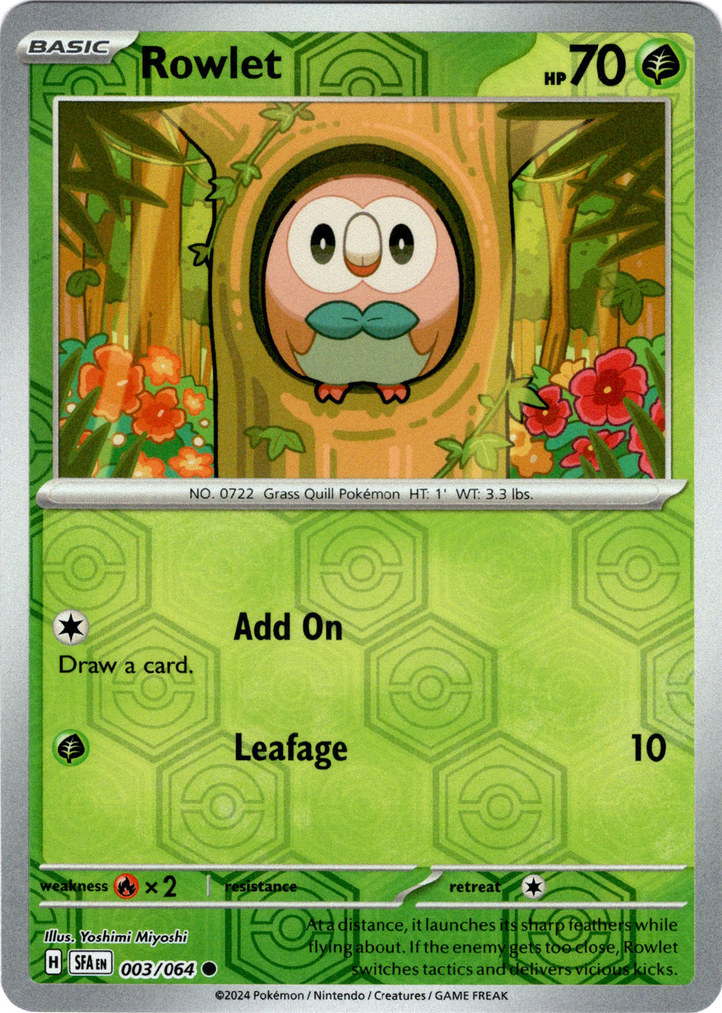 Rowlet - 003/064 - Shrouded Fable
