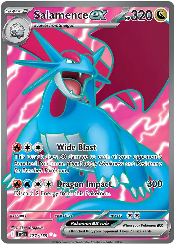 Salamence ex - 177/159 - Journey Together - Holo - Card Cavern