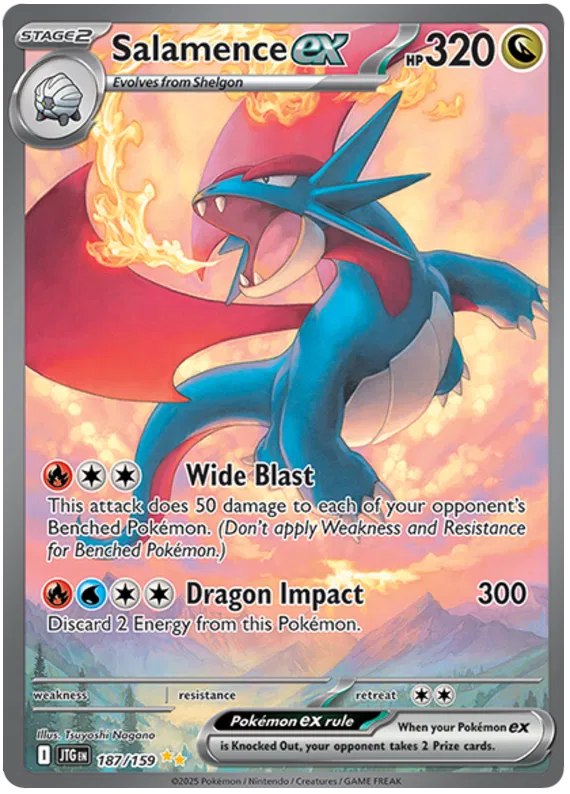 Salamence ex - 187/159 - Journey Together - Holo - Card Cavern