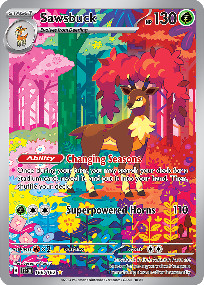 Sawsbuck - 166/162 - Temporal Forces - Holo - Card Cavern
