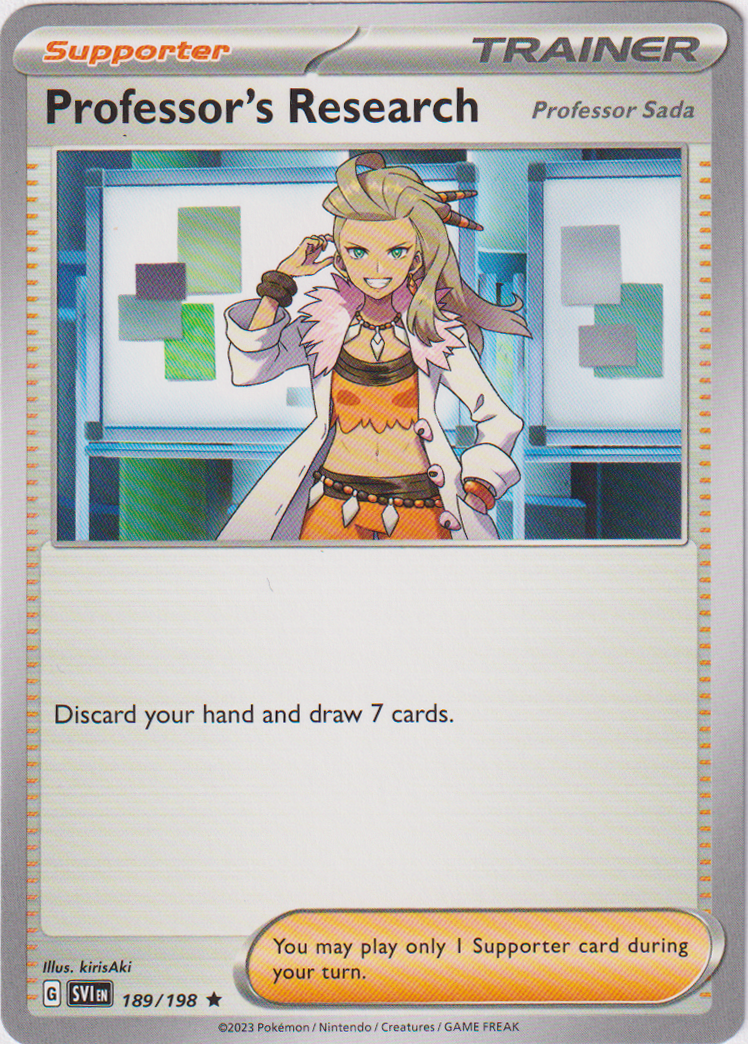 Professor's Research - 189/198 - Scarlet & Violet - Card Cavern