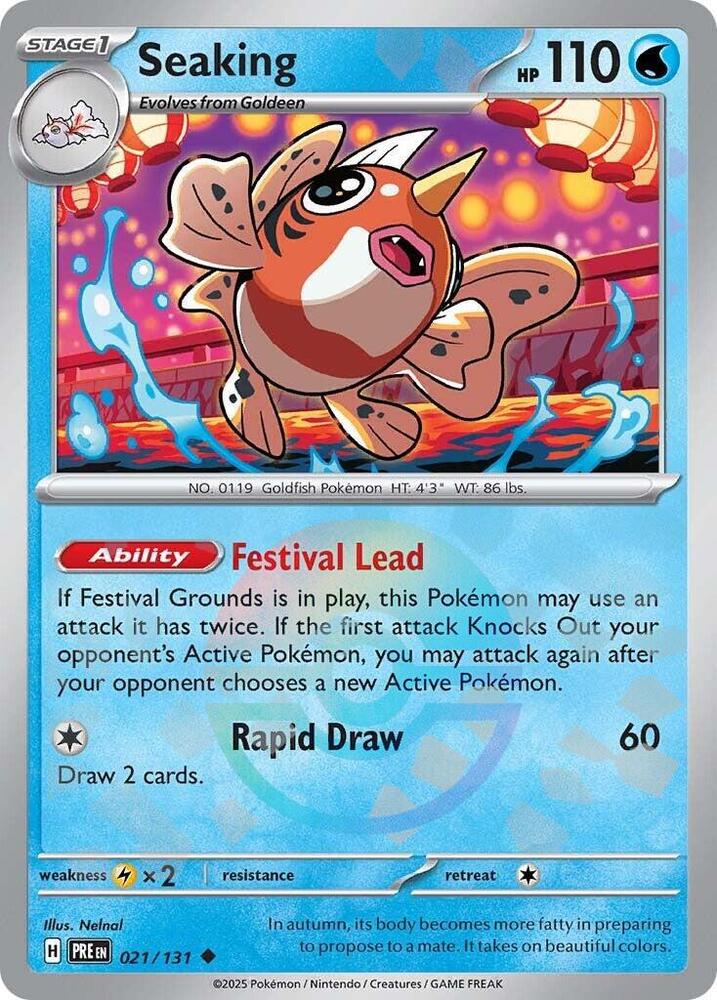Seaking (Poke Ball Pattern) - 021/131 - Prismatic Evolutions - Holo - Card Cavern