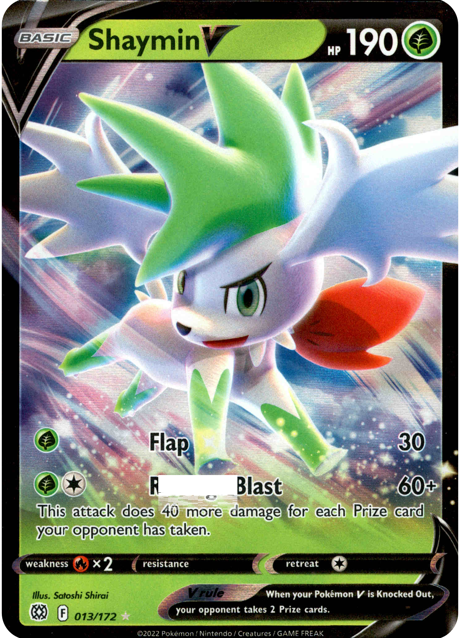Shaymin V - 013/172 - Brilliant Stars - Holo - Card Cavern