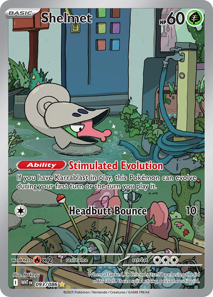 Shelmet - 093/086 - White Flare - Holo - Card Cavern