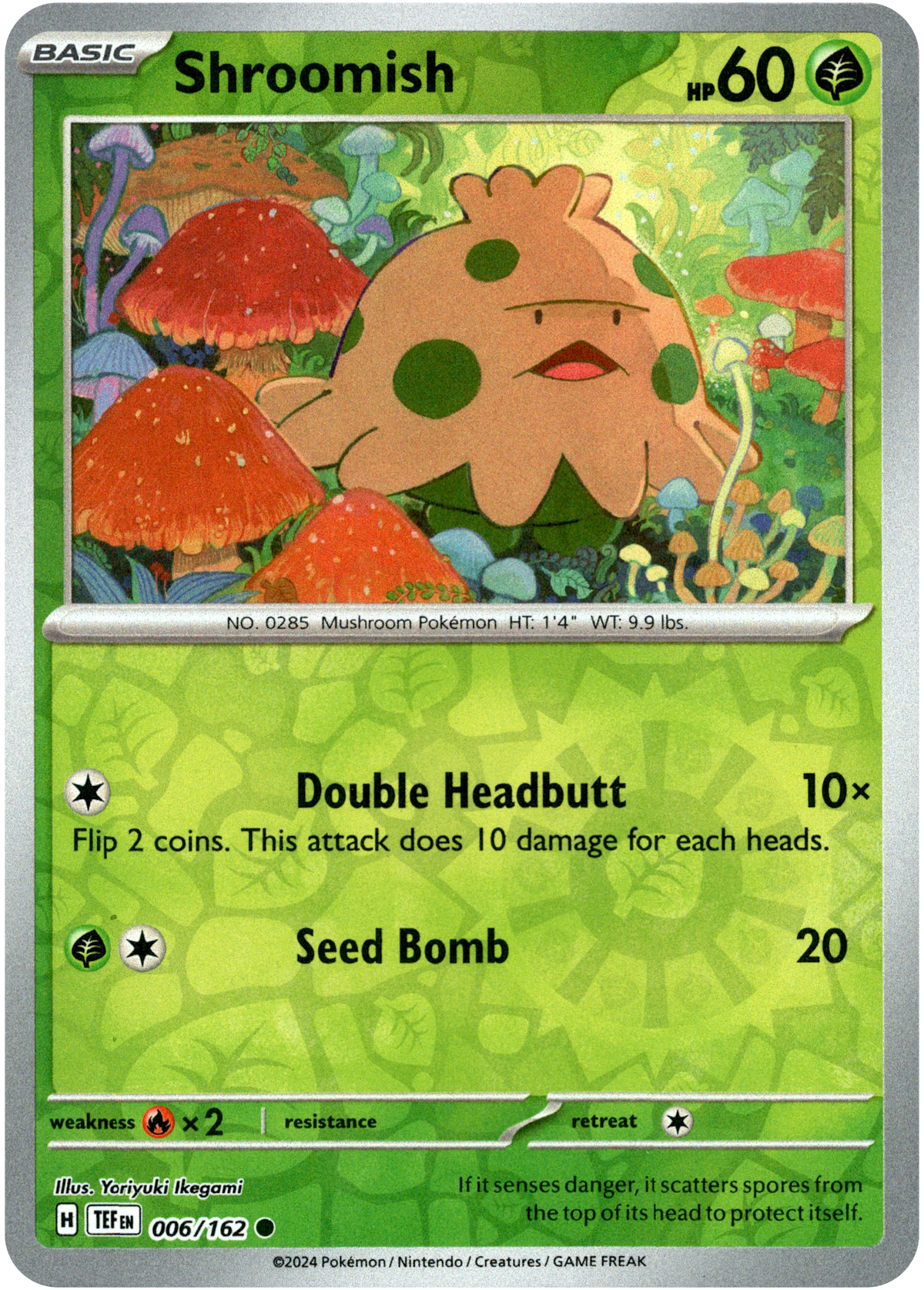 Shroomish - 006/162 - Temporal Forces - Reverse Holo - Card Cavern