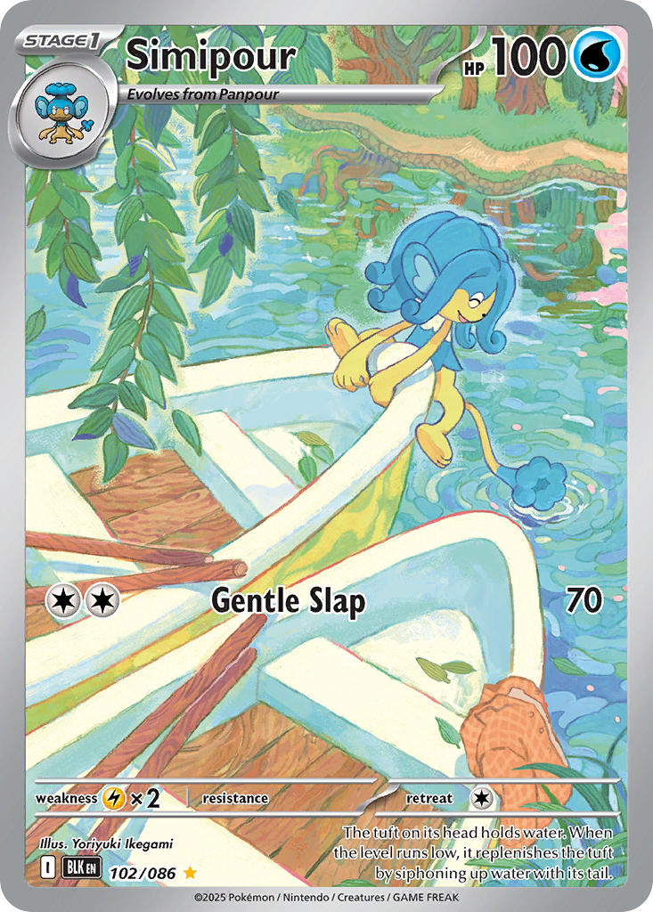 Simipour - 102/086 - Black Bolt - Holo - Card Cavern