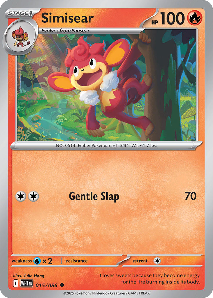 Simisear - 015/086 - White Flare - Card Cavern