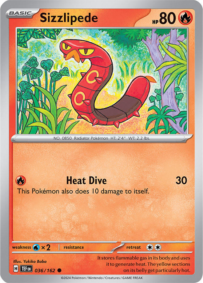 Sizzlipede - 036/162 - Temporal Forces - Card Cavern