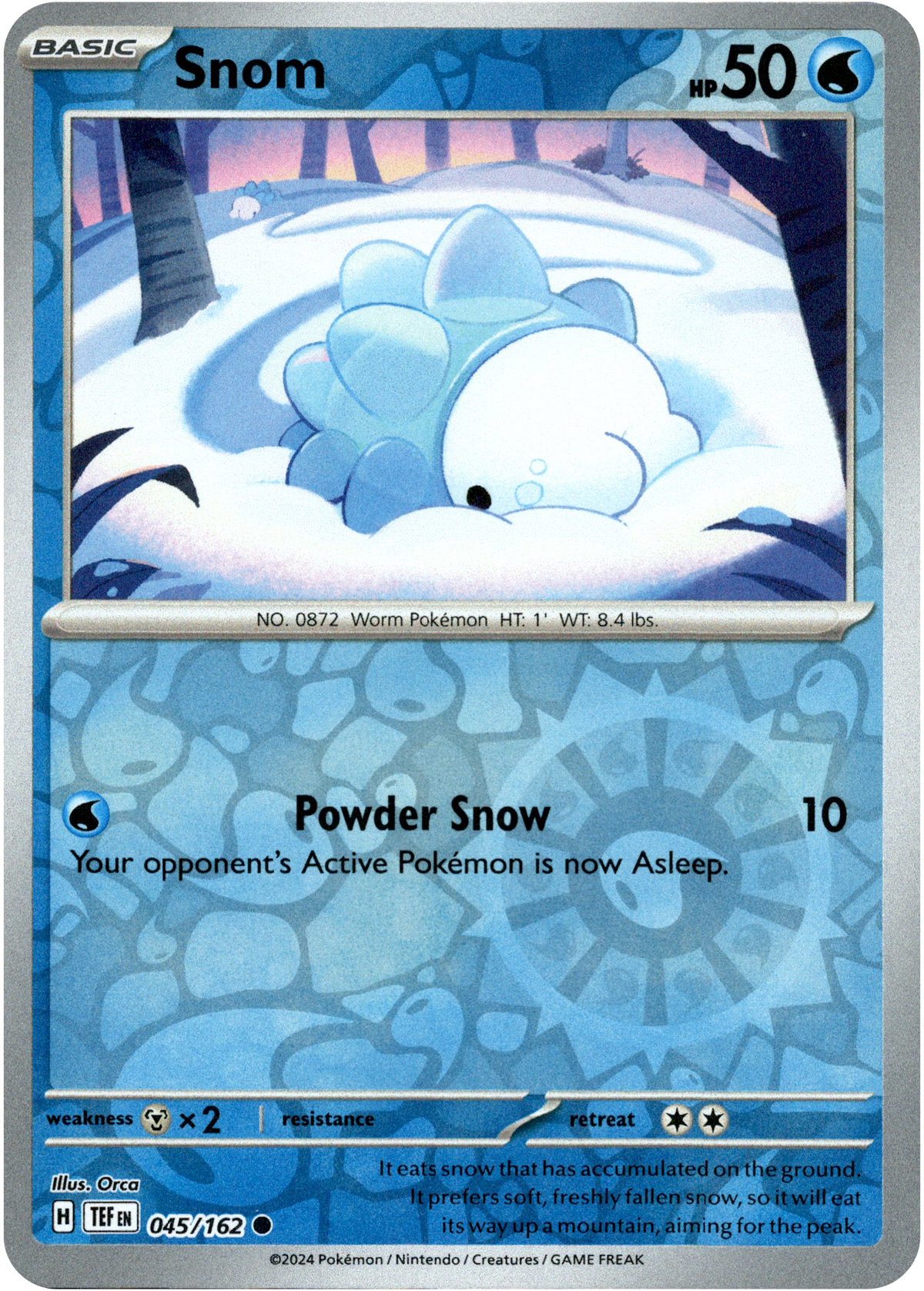 Snom - 045/162 - Temporal Forces - Reverse Holo - Card Cavern