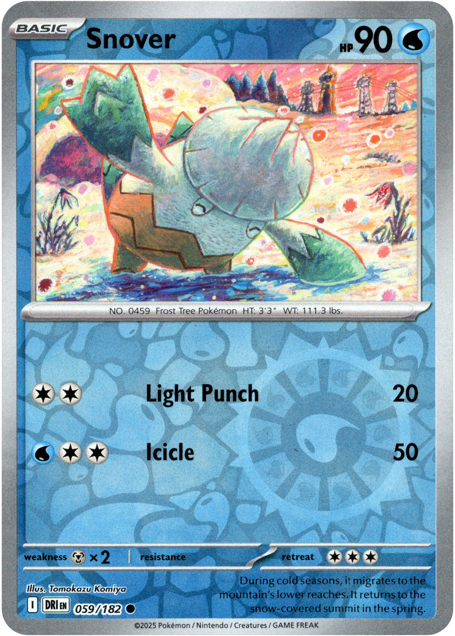 Snover - 059/182 - Destined Rivals - Reverse Holo - Card Cavern