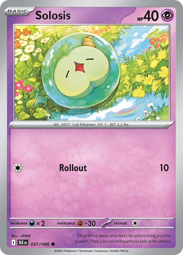 Solosis - 037/086 - Black Bolt - Card Cavern