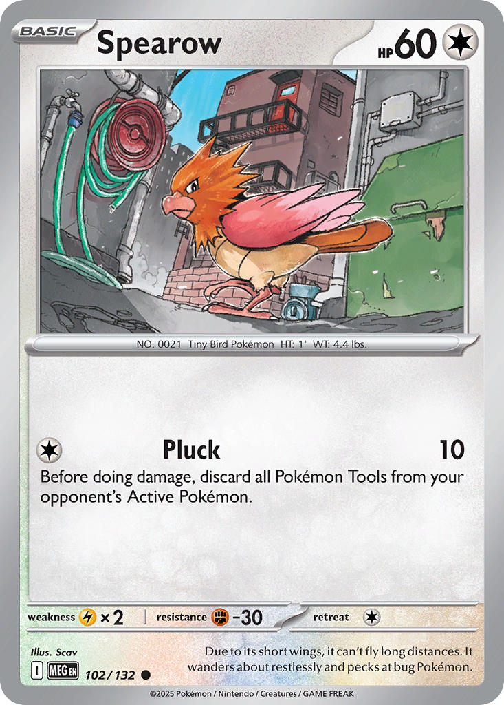 Spearow - 102/132 - Mega Evolution - Card Cavern