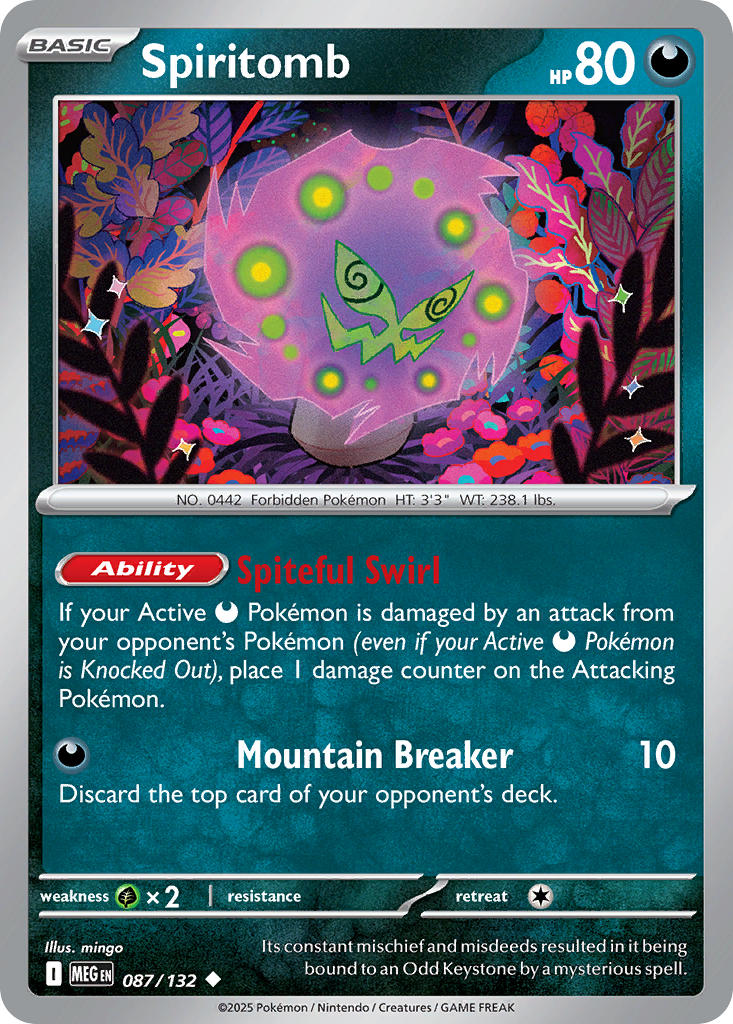 Spiritomb - 087/132 - Mega Evolution - Card Cavern
