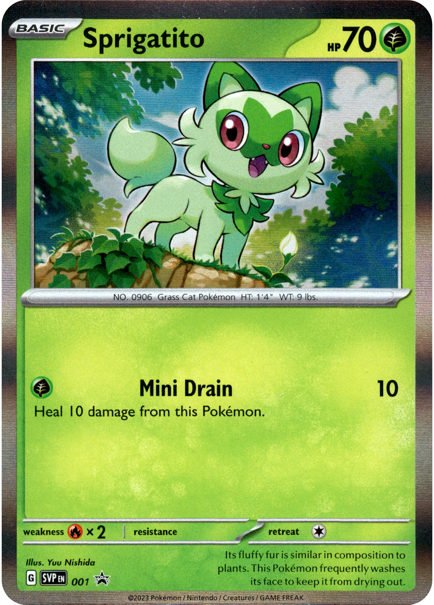 Sprigatito - SVP001 - Scarlet & Violet Promo - Card Cavern