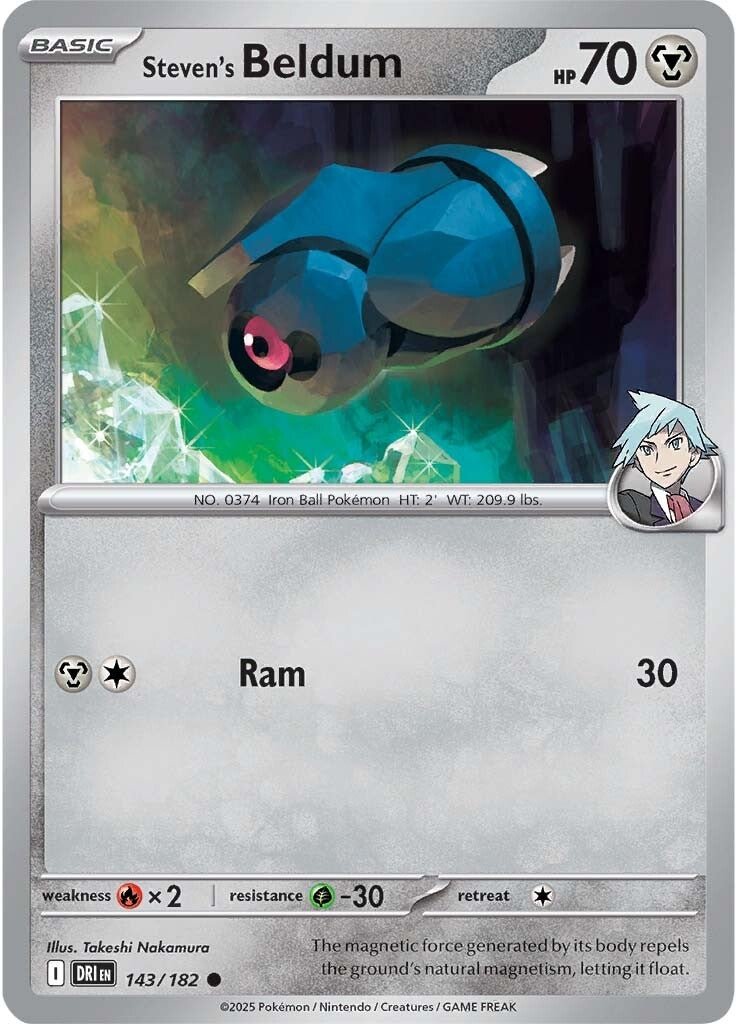 Steven's Beldum - 143/182 - Destined Rivals - Card Cavern