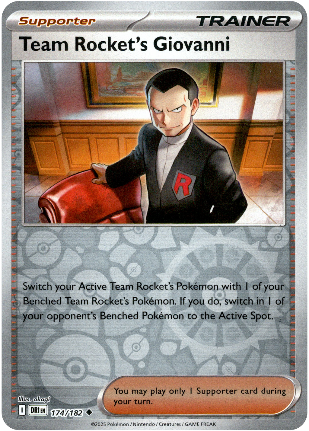 Team Rocket's Giovanni - 174/182 - Destined Rivals