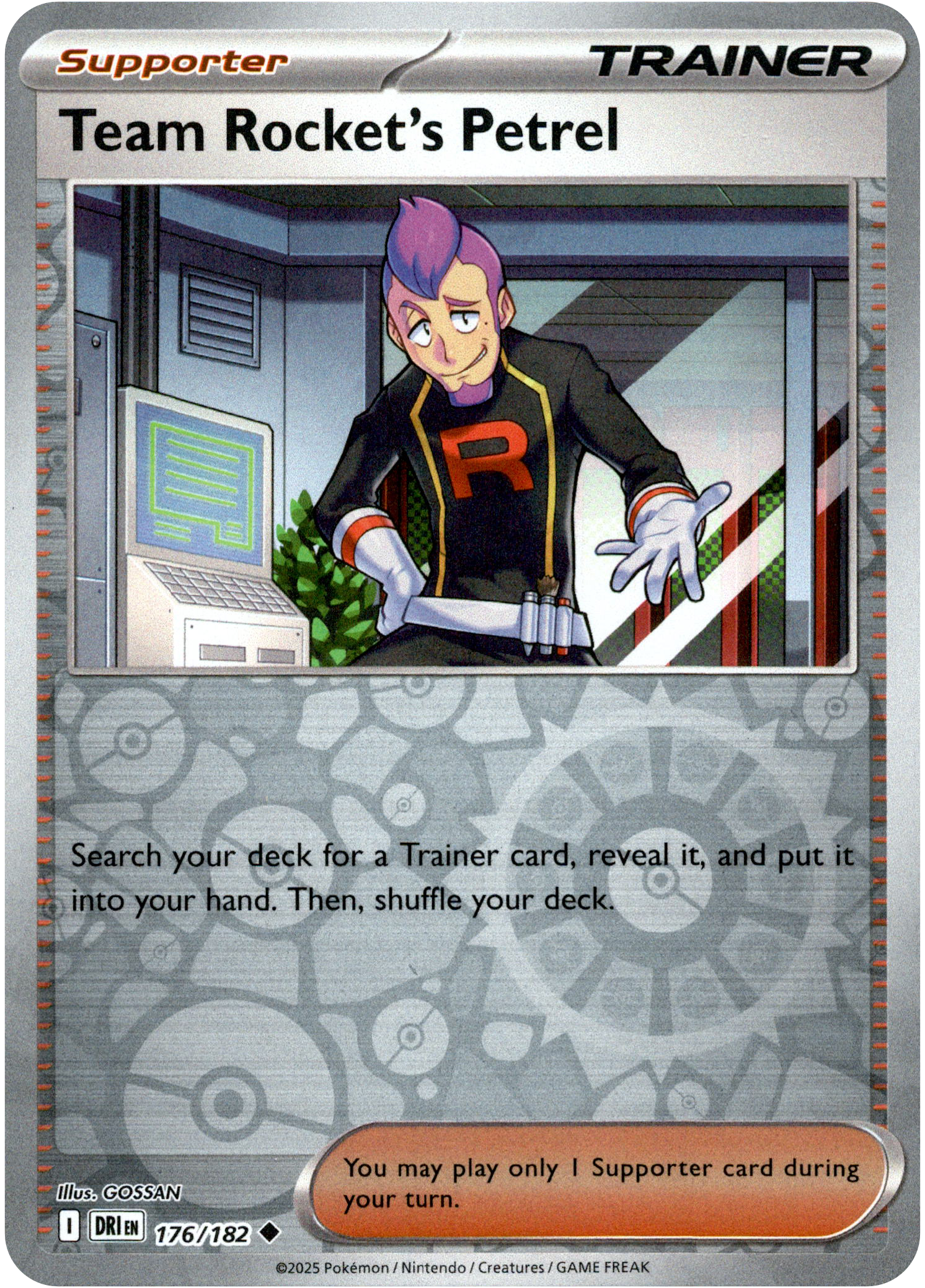 Team Rocket's Petrel - 176/182 - Destined Rivals - Reverse Holo - Card Cavern