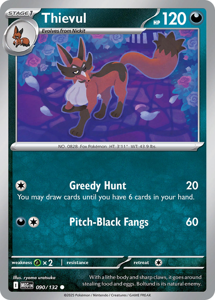 Thievul - 090/132 - Mega Evolution - Card Cavern