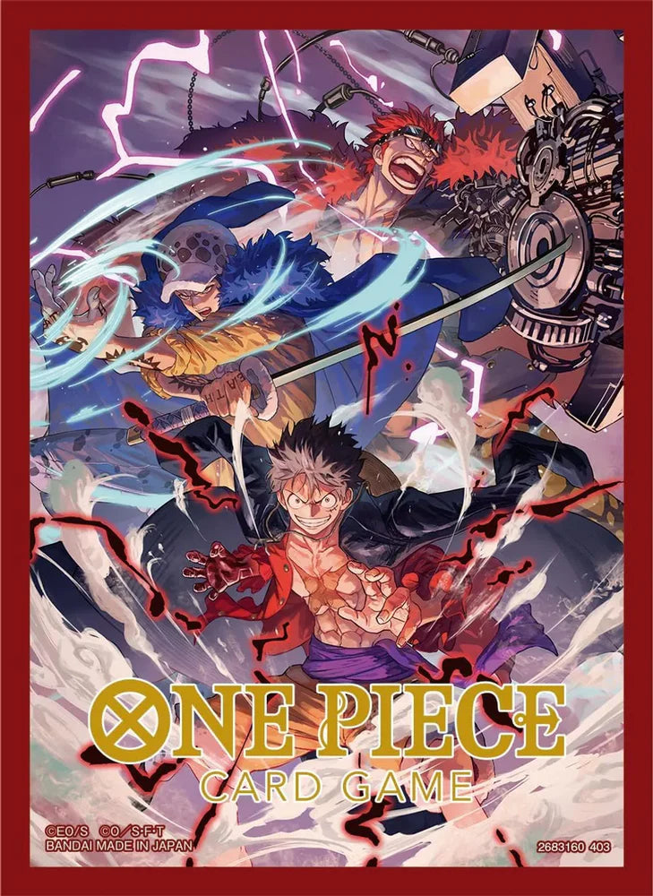 One Piece Card Game Official Card Sleeves 4: Three Captains 70 ct. - Bandai - Card Cavern