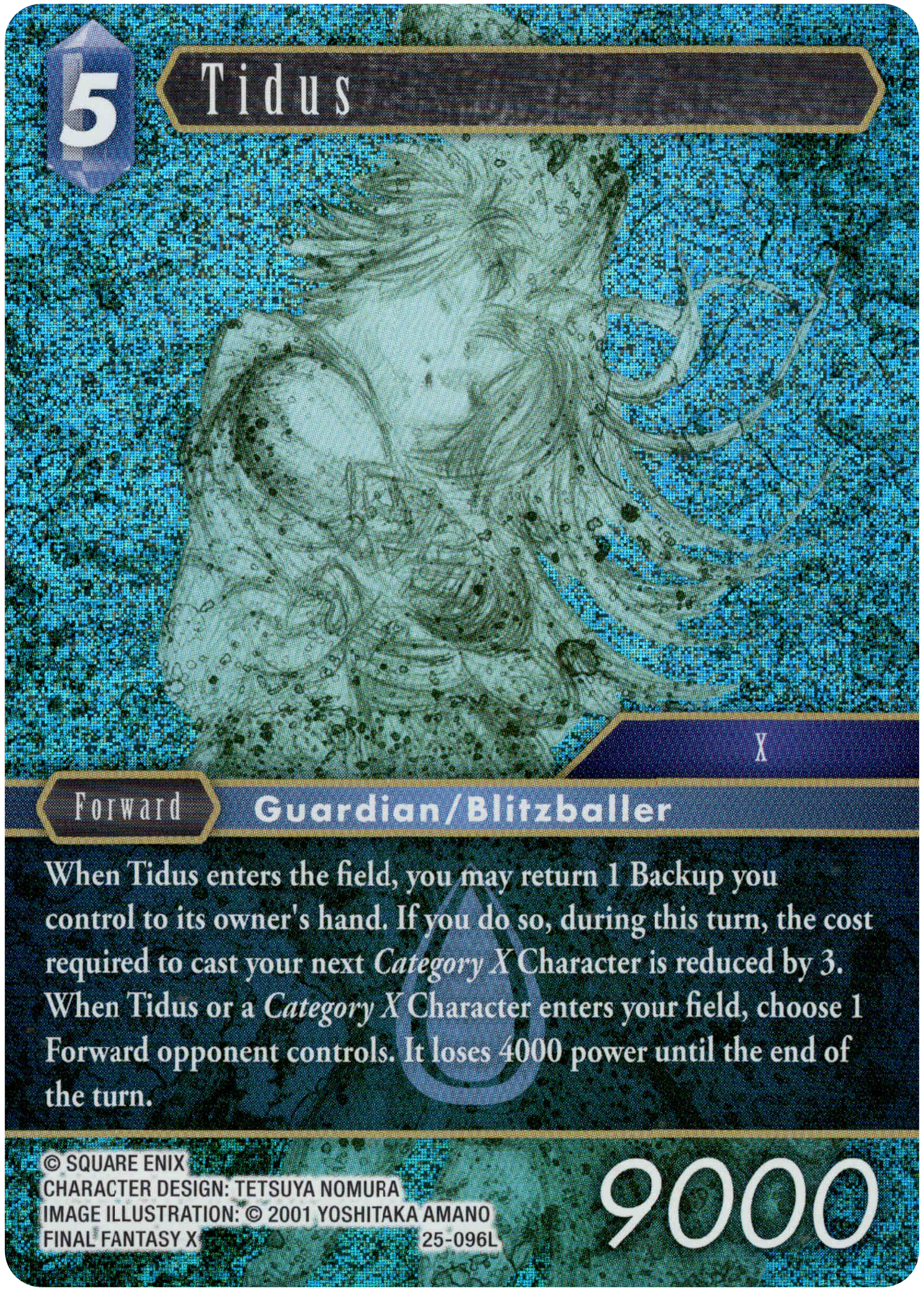 Tidus - 25-096L - Tears of the Planet - Foil - Card Cavern