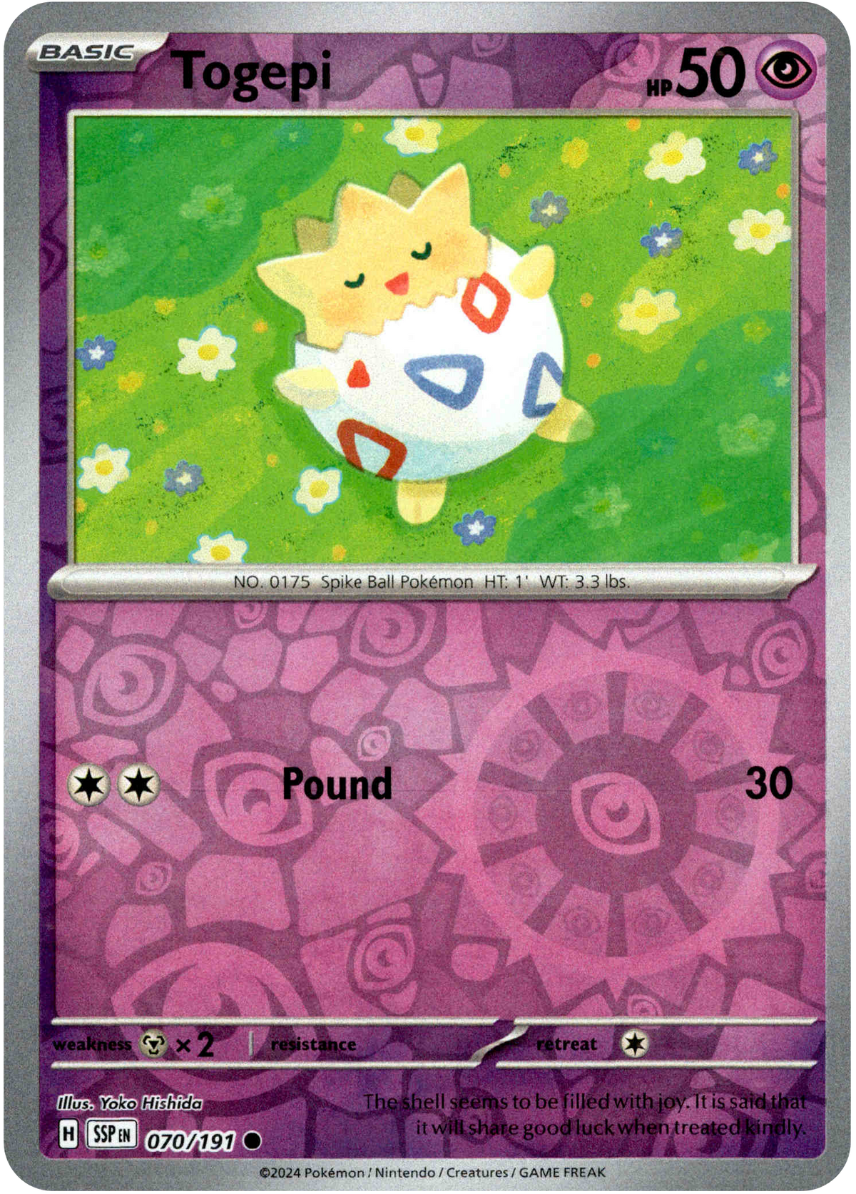 Togepi - 070/191 - Surging Sparks - Reverse Holo - Card Cavern